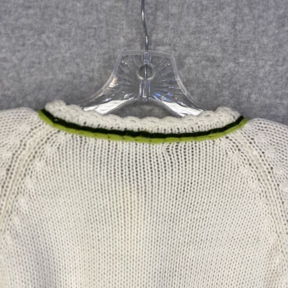 🦋 May Co Womens 38 Medium Embroidered Butterfly Cardigan Cottagecore 🦋 - Picture 11 of 13